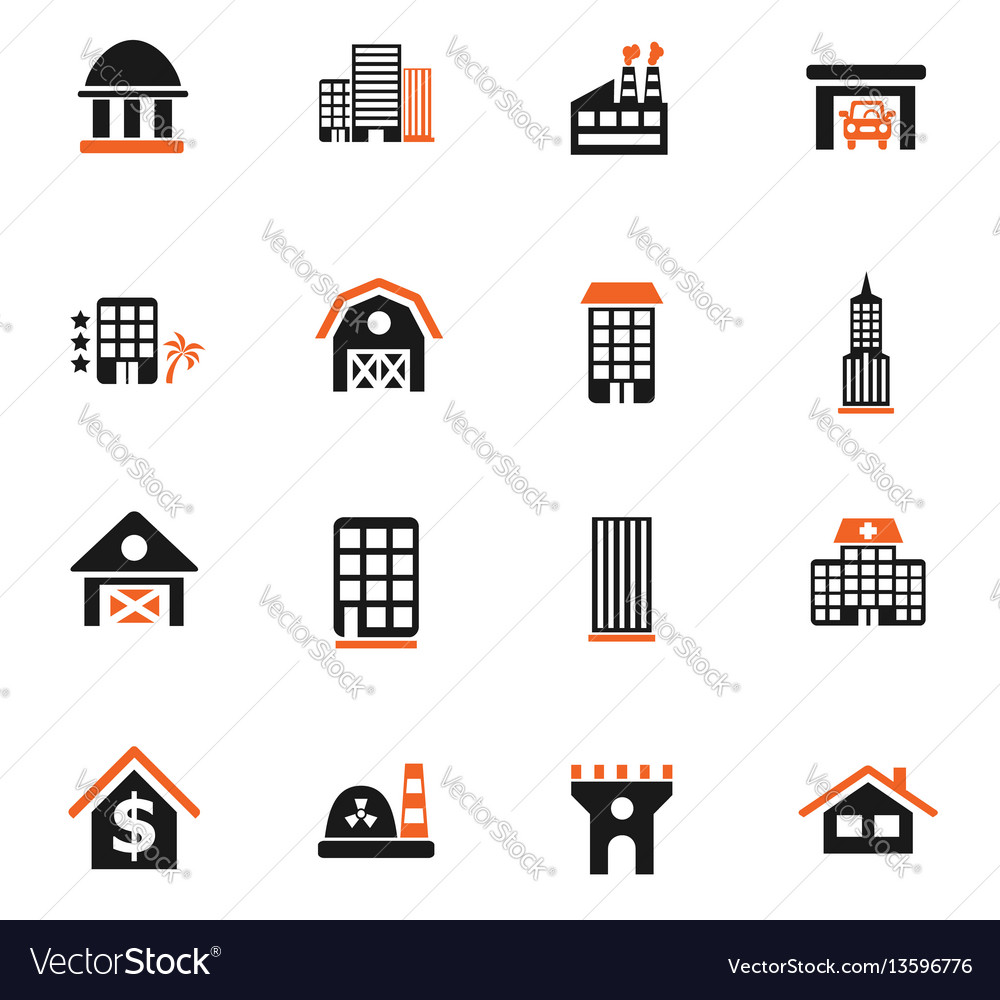 Building icon set