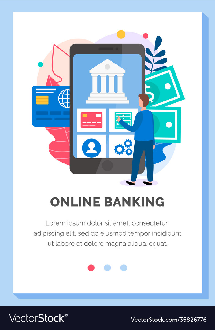 Business application layout program for online vector image Business application layout program for online