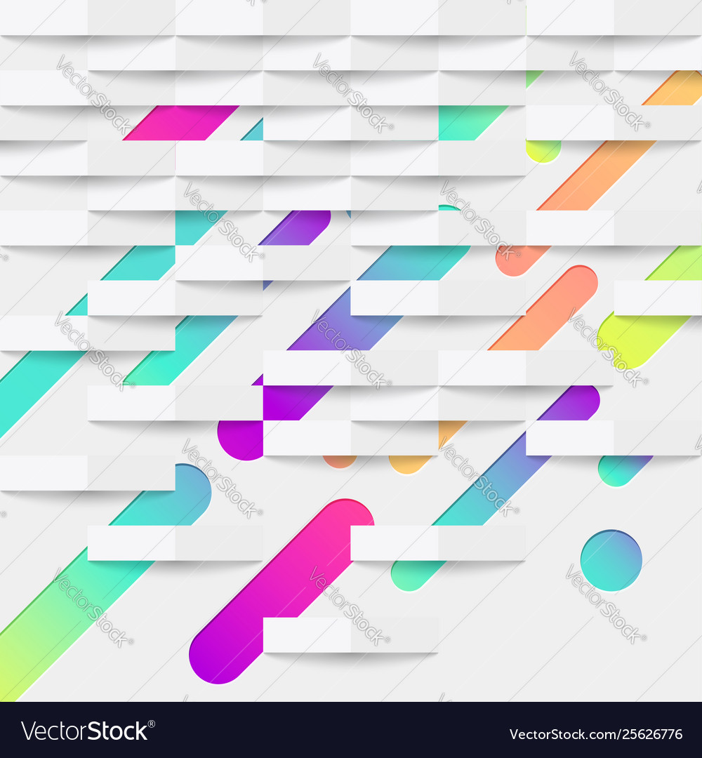 Colorful abstract background with balls and lines