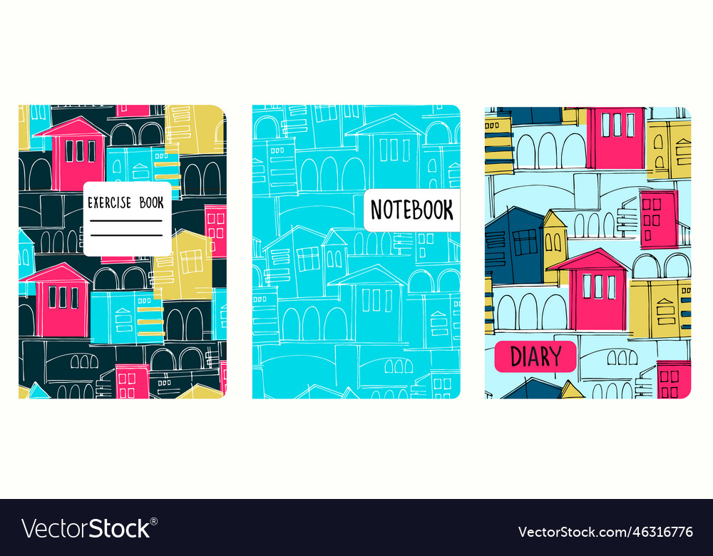 Cover page templates based on seamless patterns