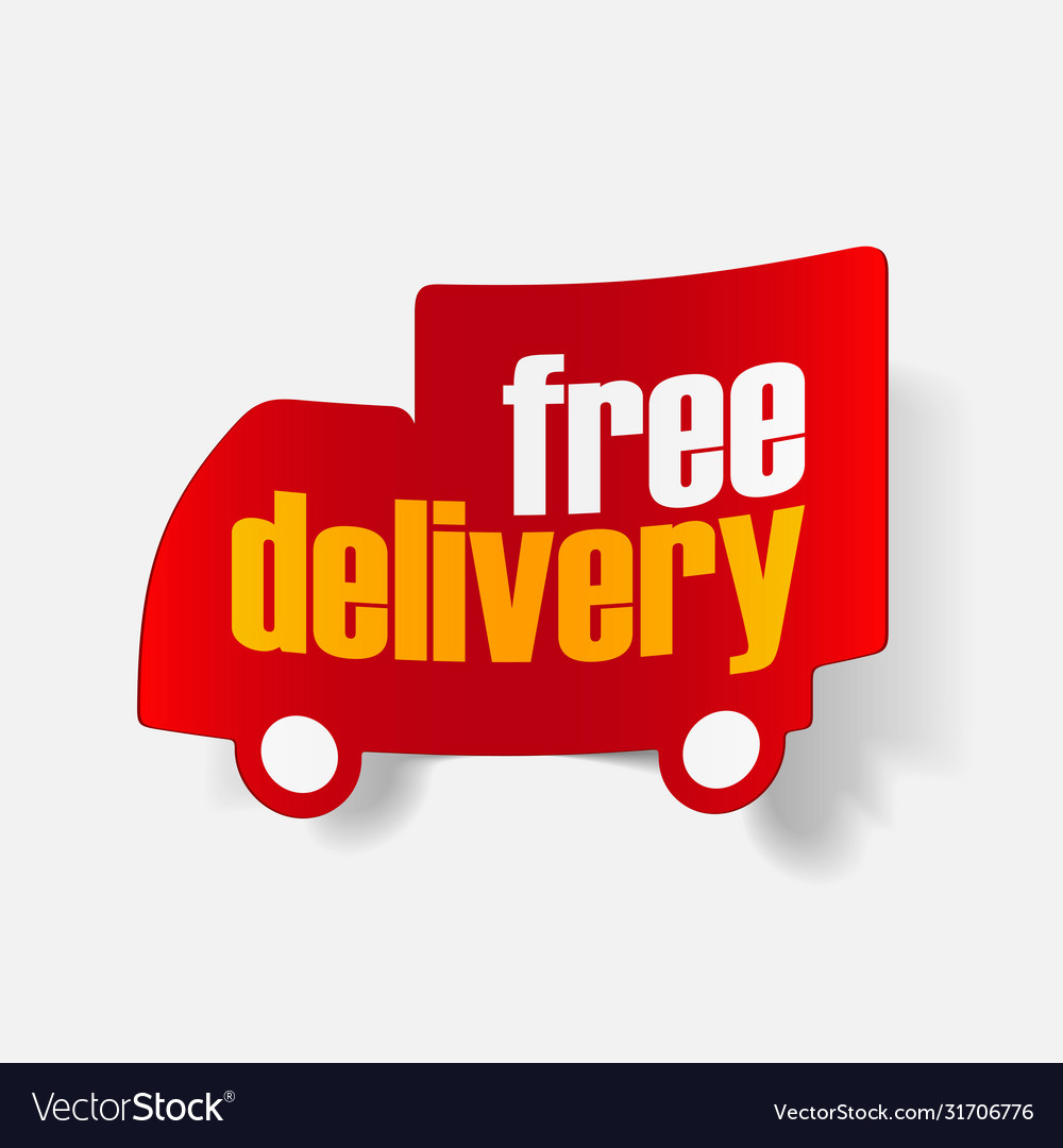 Free delivery shipping labels Royalty Free Vector Image