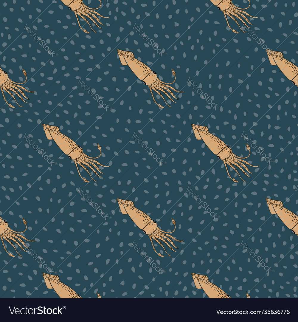 Minimalistic seamless ocean pattern with beige Vector Image Minimalistic seamless ocean pattern with beige