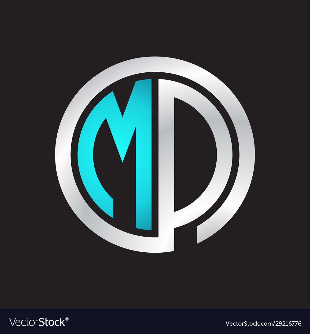 Mo initial logo linked circle monogram