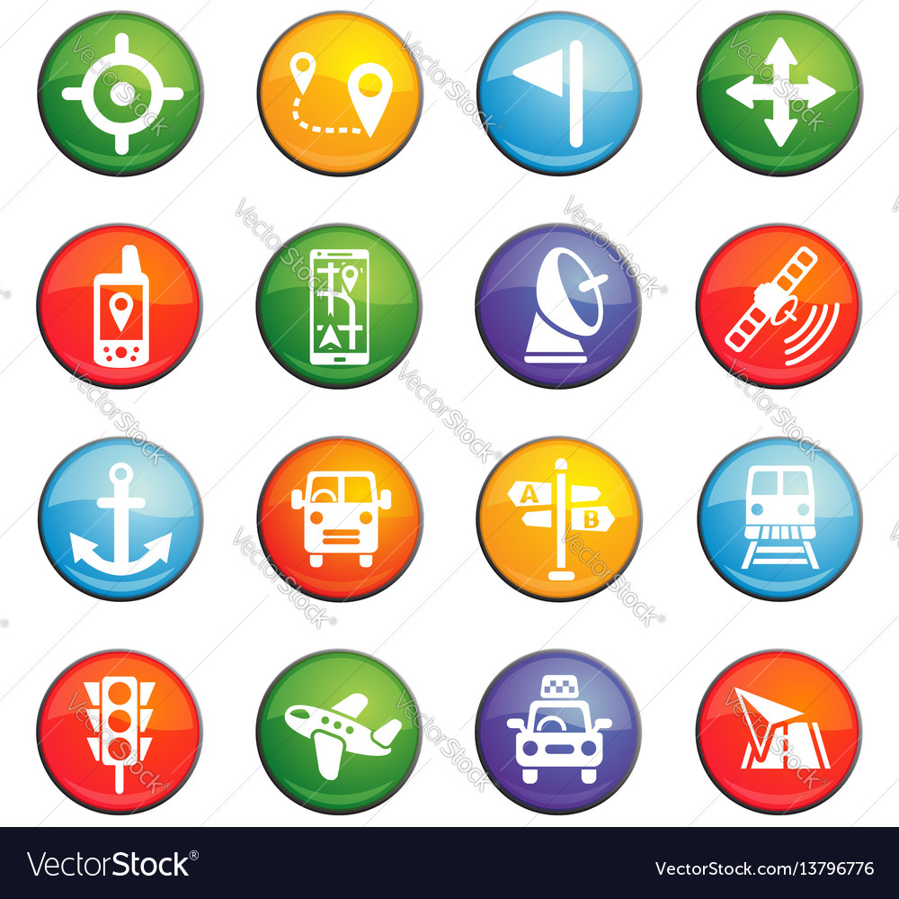 Navigation icon set