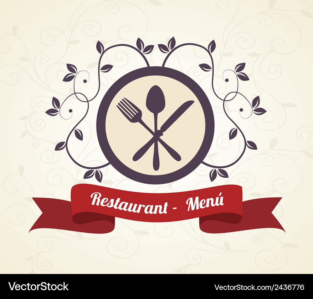 Restaurant menu over white background Royalty Free Vector