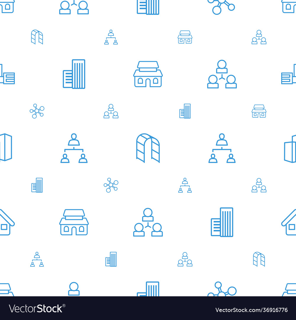 Structure icons pattern seamless white background