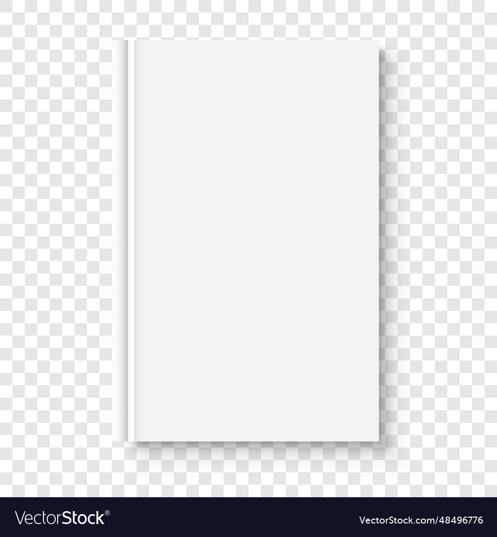 White Brochure Template On Transparent Background Vector Image