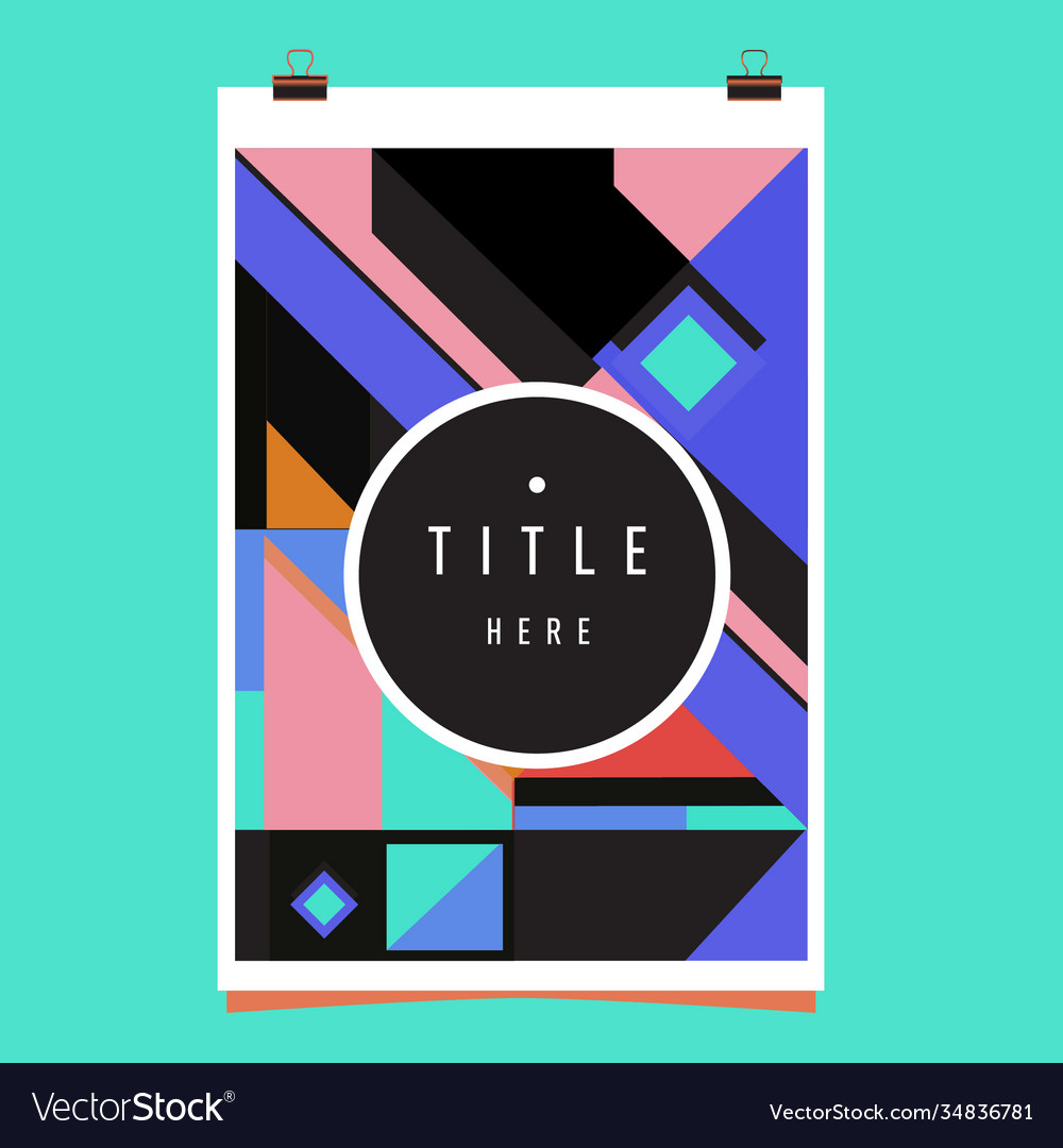 Abstract colorful geometric pattern background Vector Image Abstract colorful geometric pattern background