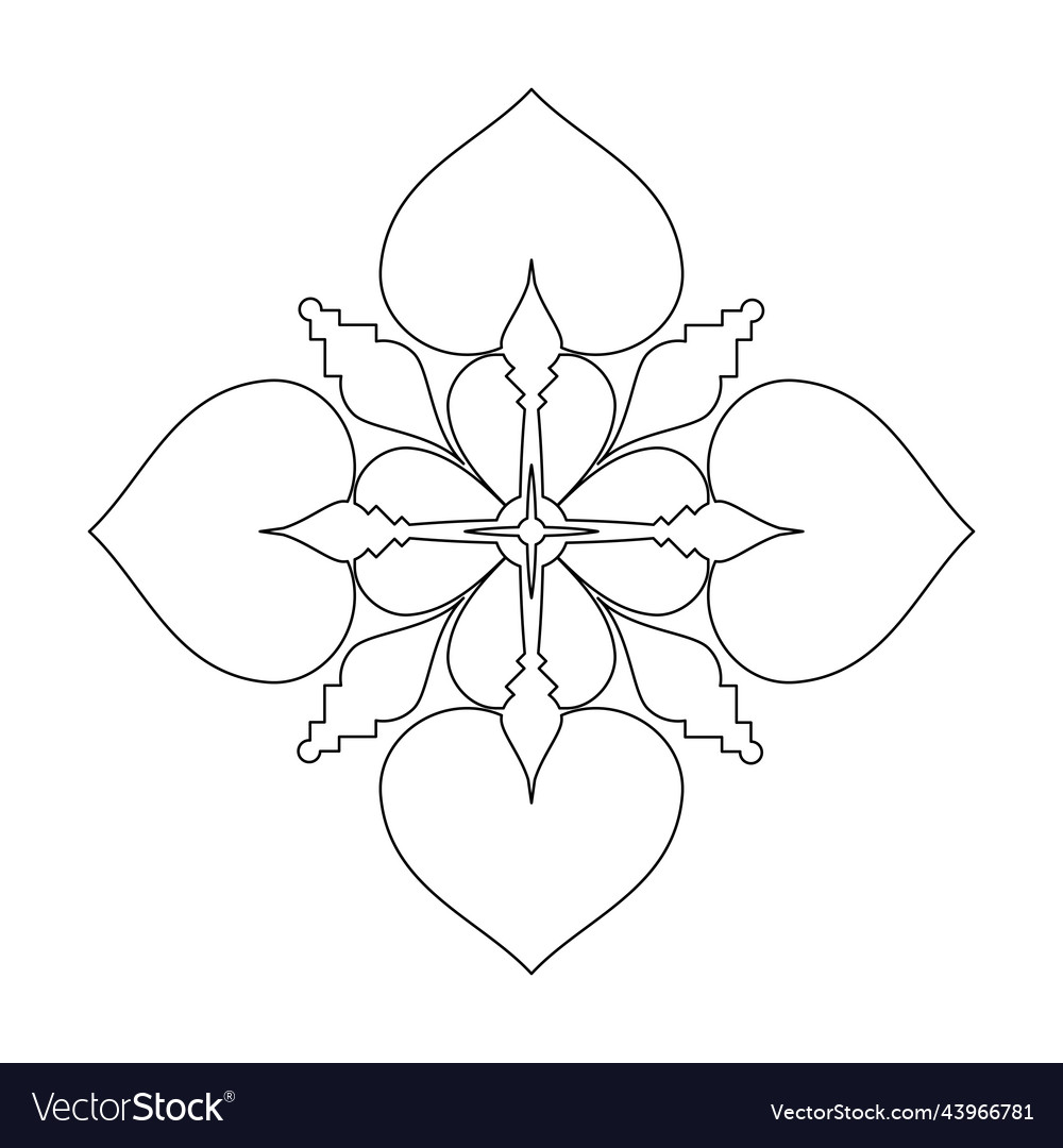 Dayak etnik design Royalty Free Vector Image - VectorStock