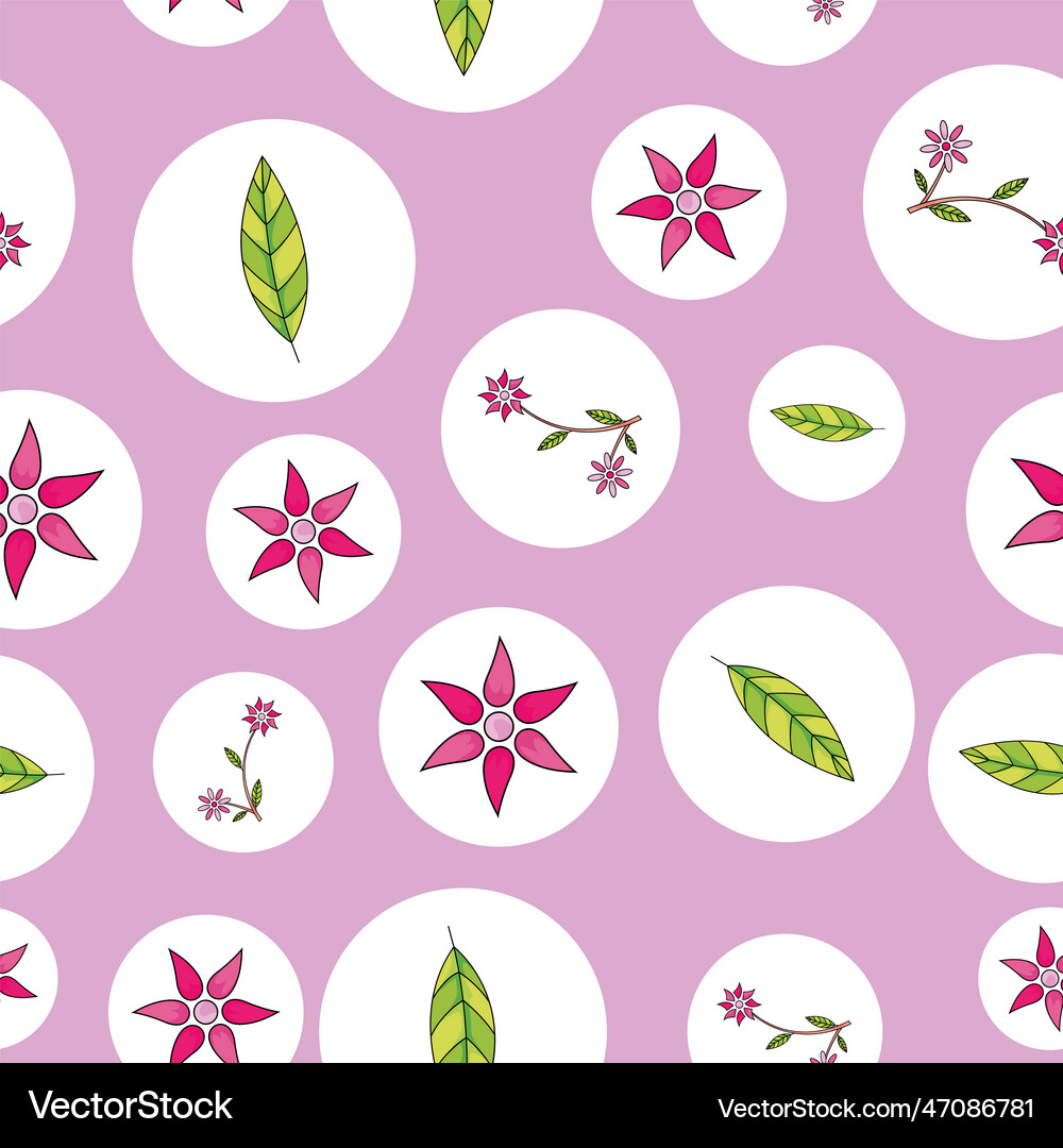 Floral seamless pattern background Royalty Free Vector Image