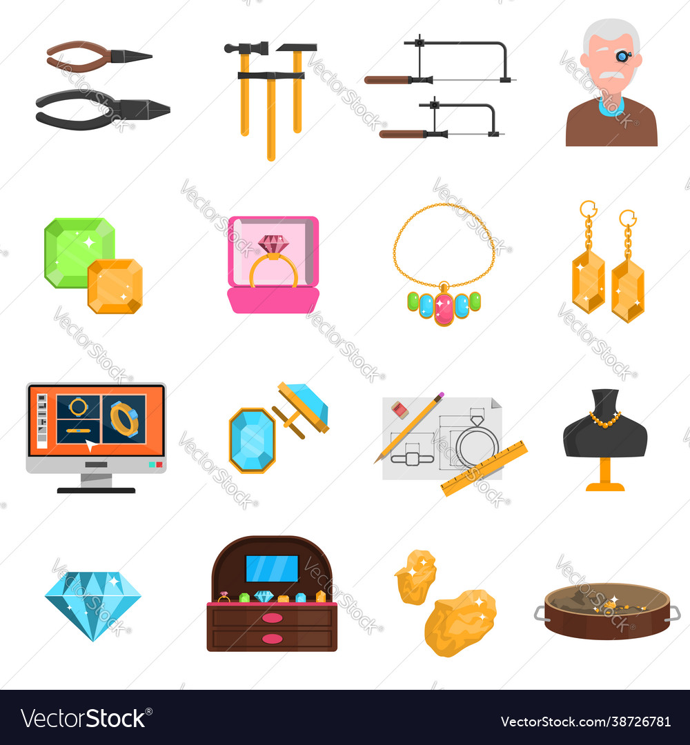 Jeweller Icons Set