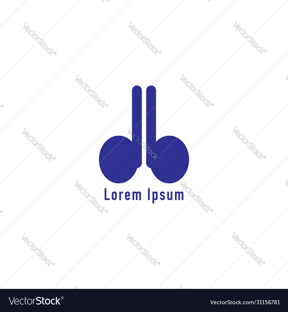 Lowercase letter db alphabet logo design template