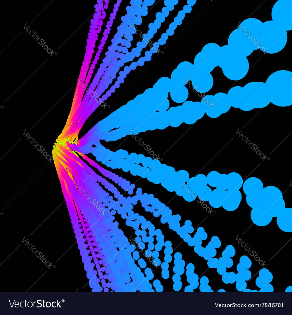 Point flow design template abstract