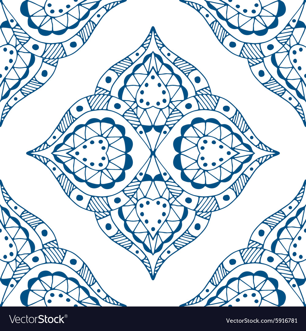 Seamless blue pattern