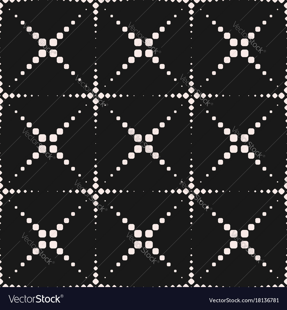 Seamless pattern with halftone dotted lines