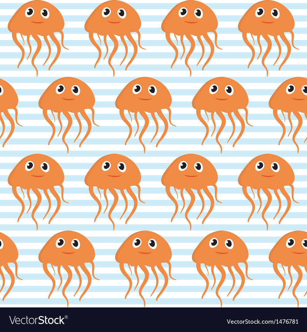 Seamless pattern with octopus and ramp easy