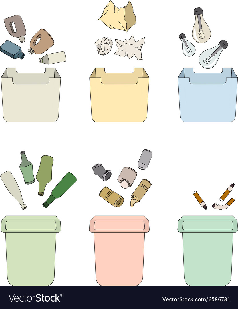 Sorting waste isolated objects
