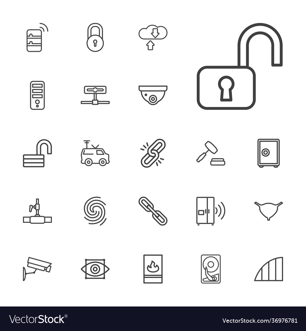 System icons Royalty Free Vector Image - VectorStock