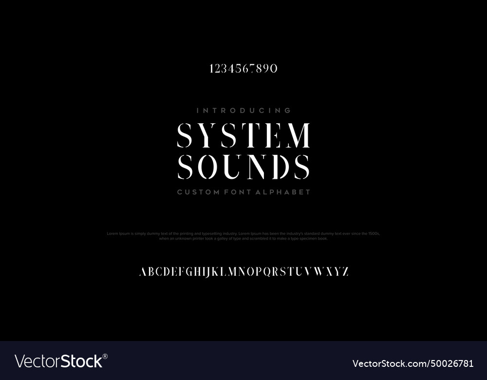 System Sound: Abstract Font