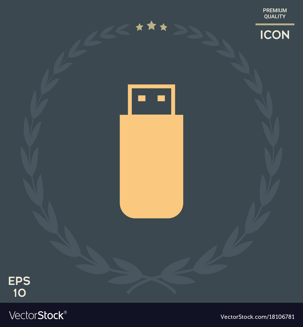 Usb flash memory drive icon