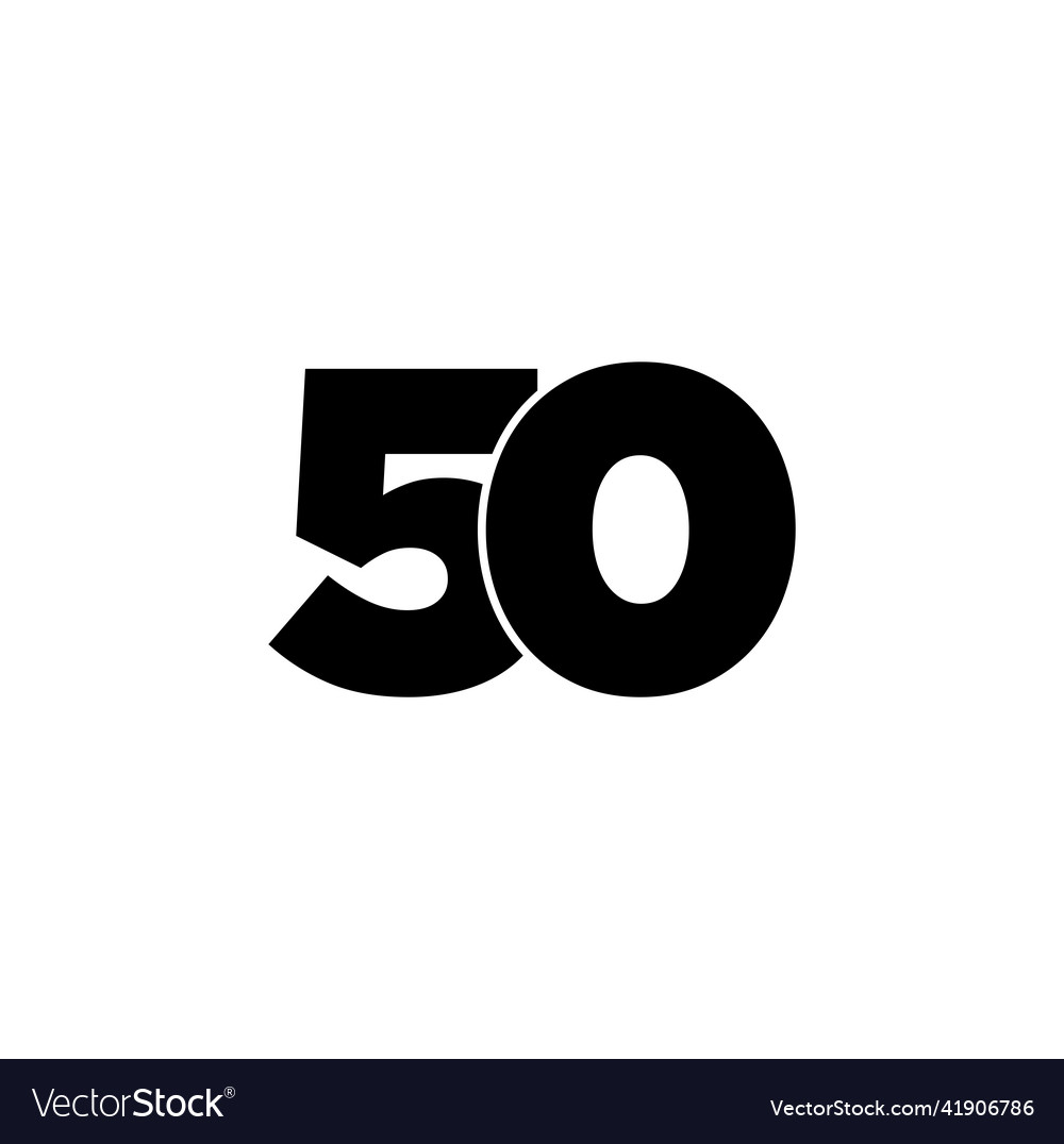50 digits design unit number typography
