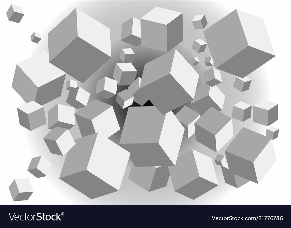 Abstract background with cubes