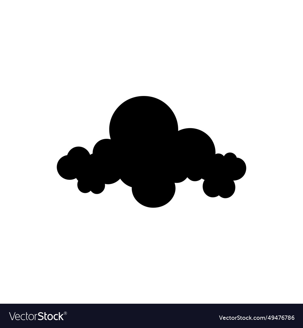 Broken clouds icon - simple