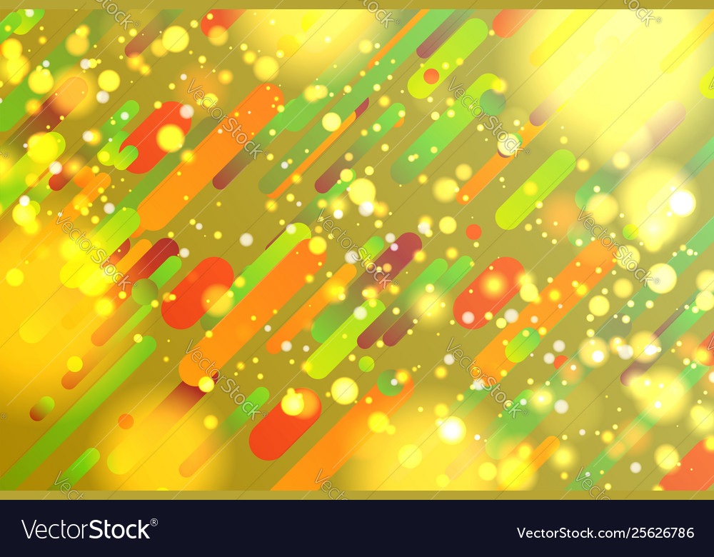Colorful abstract background with balls and lines vector image Colorful abstract background with balls and lines