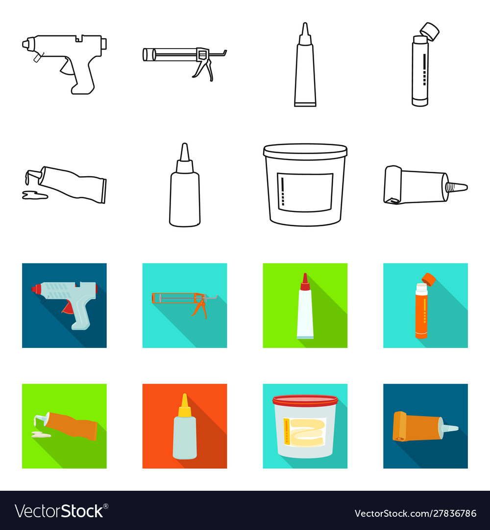 Isolated object equipment and stickies symbol Vector Image