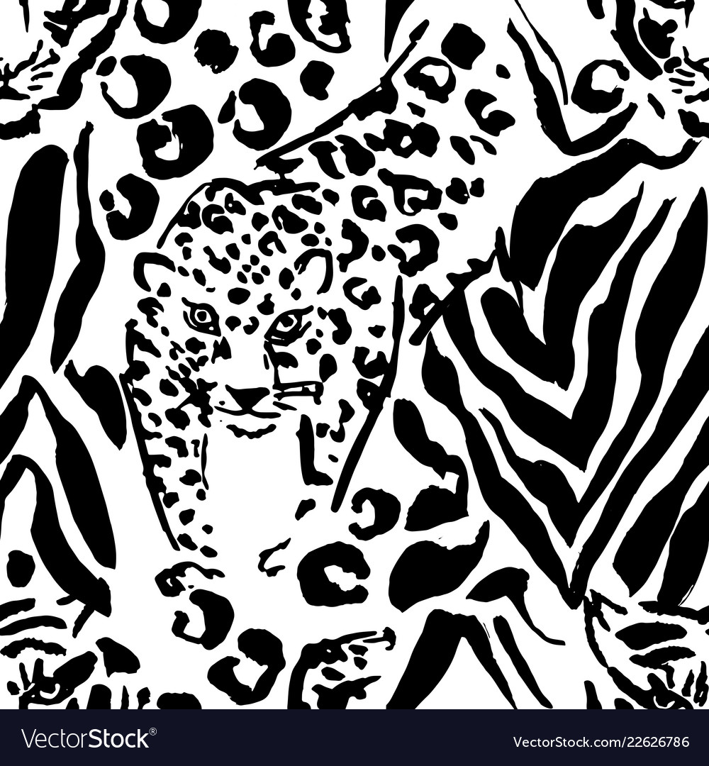 Leopard print seamless pattern