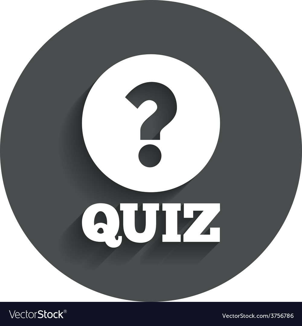 Quiz sign icon questions and answers game Vector Image