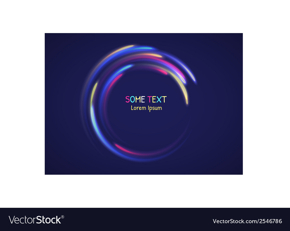 Rainbow abstract element