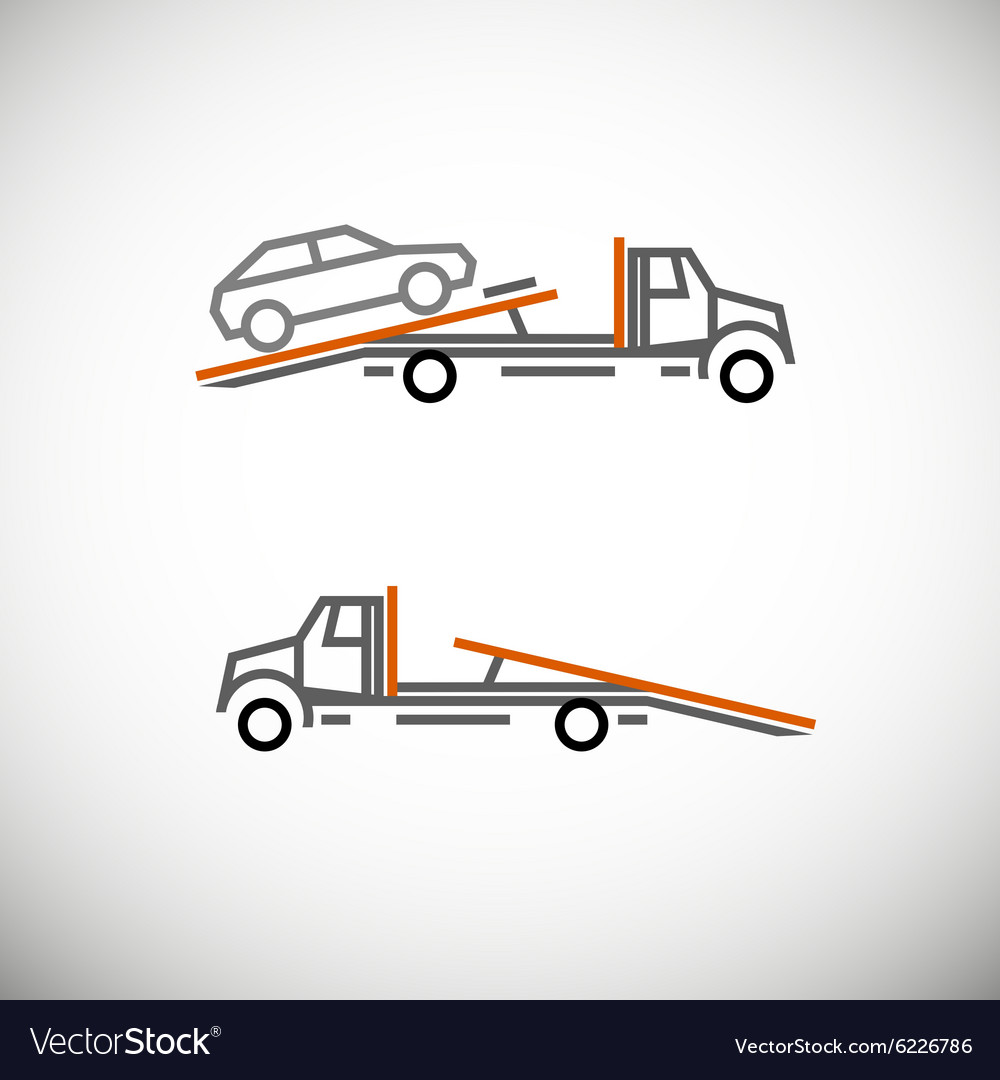 Tow Truck Royalty Free Vector Image - VectorStock