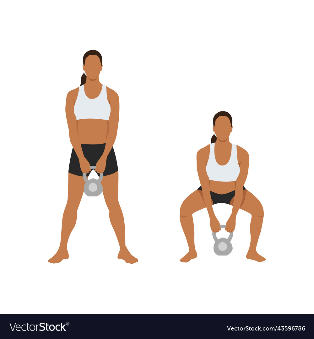 Man Doing Sumo Barbell Deadlifts Exercise. Flat Vector Illustration  Isolated On White Background Royalty Free SVG, Cliparts, Vectors, and Stock  Illustration. Image 173619584.