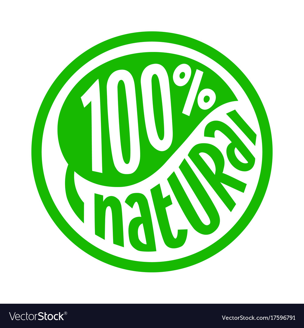 100 percent natural label