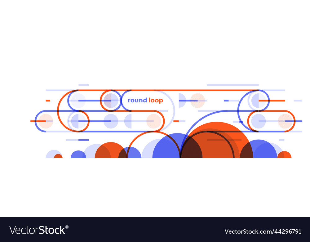 Abstract circles and lines background geometric