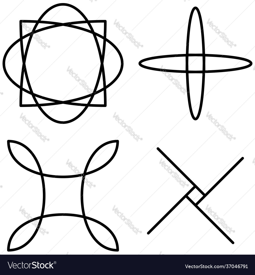 Abstract motif mandala shape design element vector image Abstract motif mandala shape design element