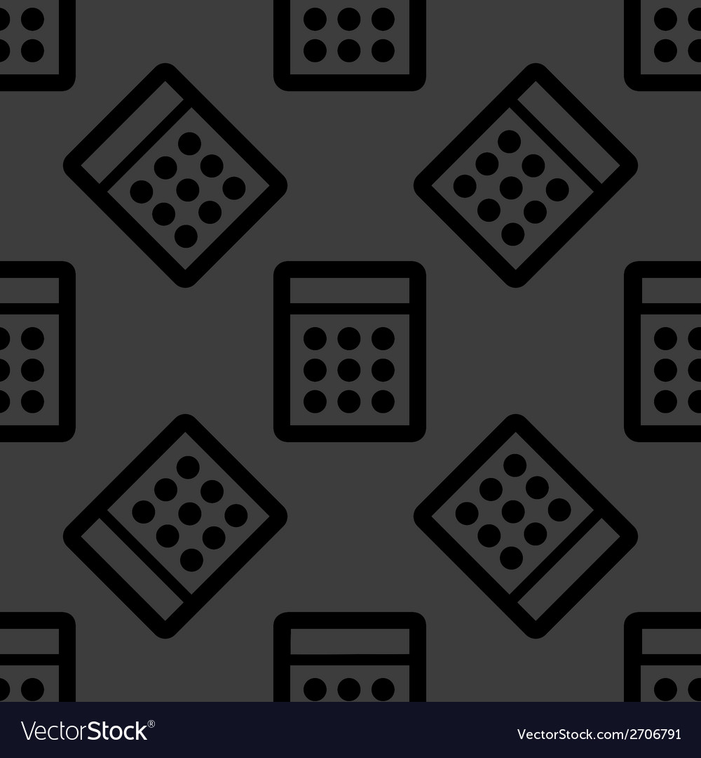 Calculator web icon flat design seamless pattern