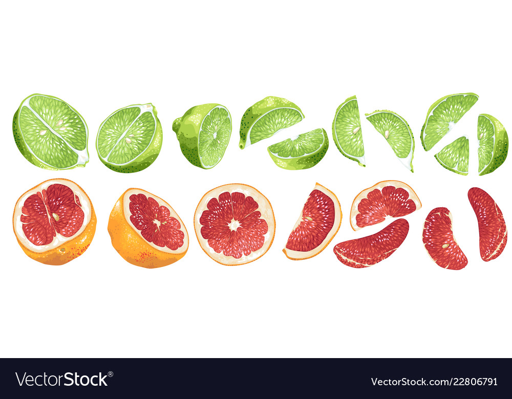 Citrus Fruits & Parts - Grapefruit & Lime