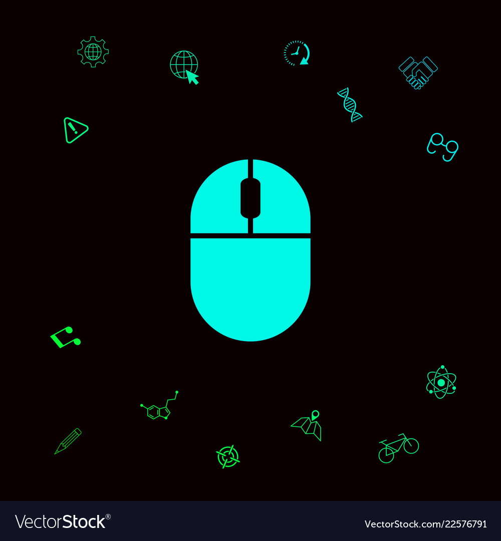 Computer mouse icon vector image Computer mouse icon