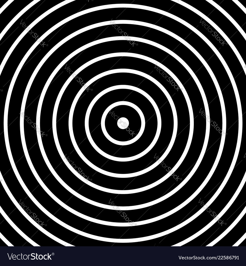 Concentric circles pattern abstract vector image Concentric circles pattern abstract
