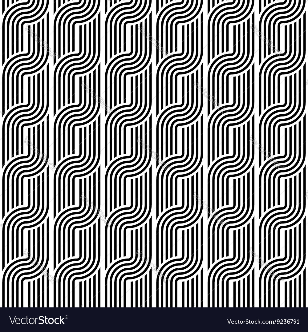 Design seamless monochrome geometric pattern Vector Image