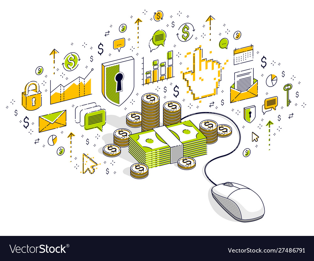 Online finance concept web payments internet