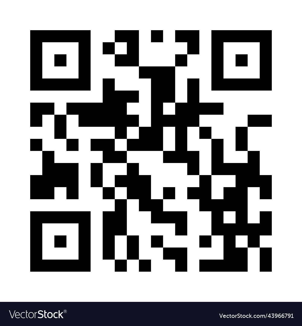 Qr code vector image Qr code