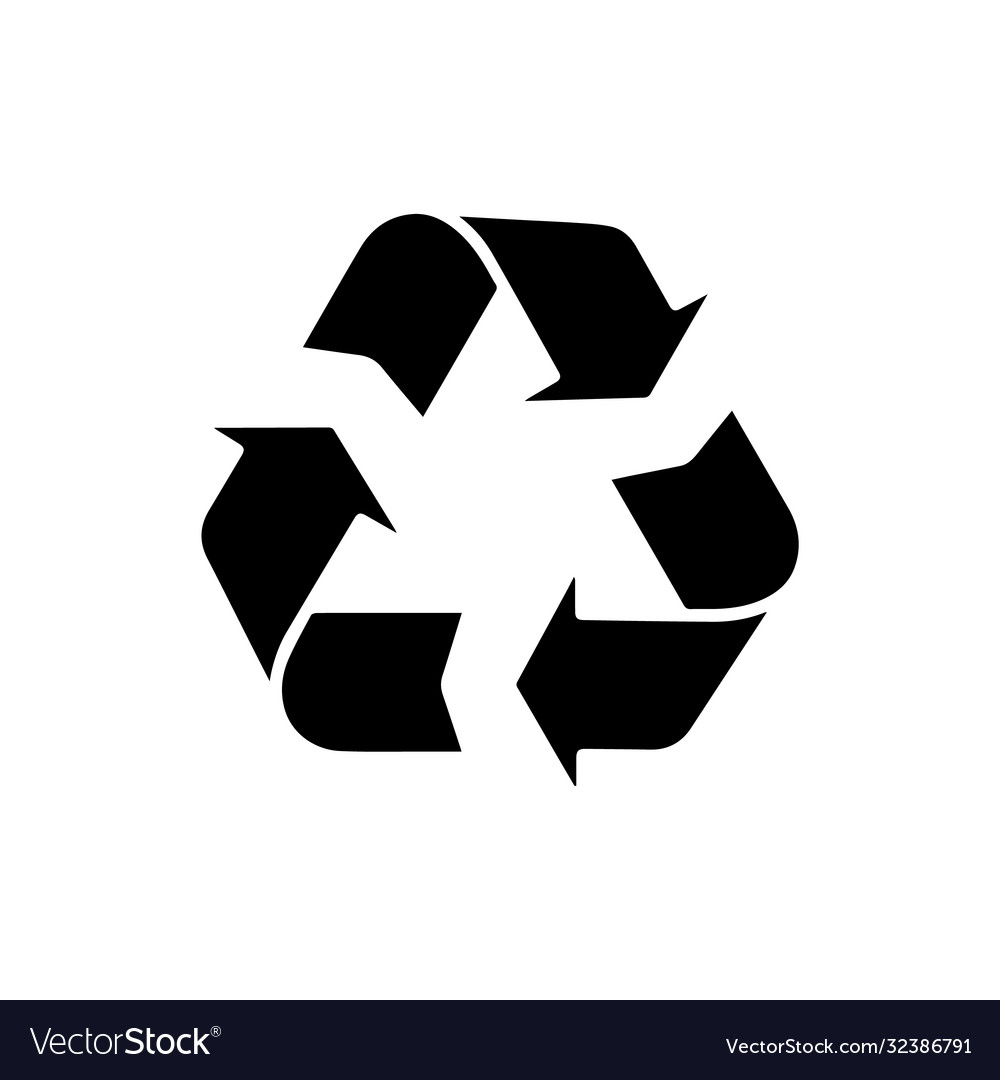 Recycle icon isolated symbol