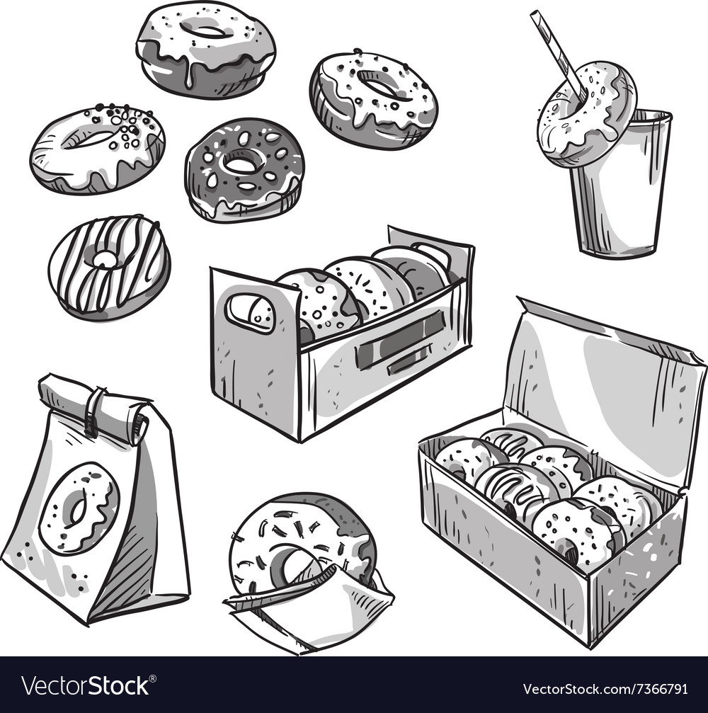 Selection of donuts