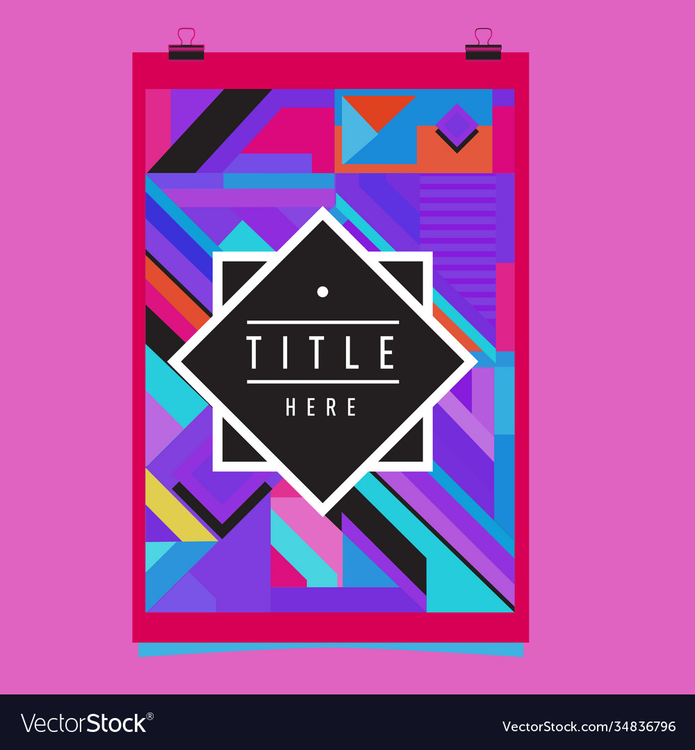 Abstract colorful geometric pattern background vector image Abstract colorful geometric pattern background