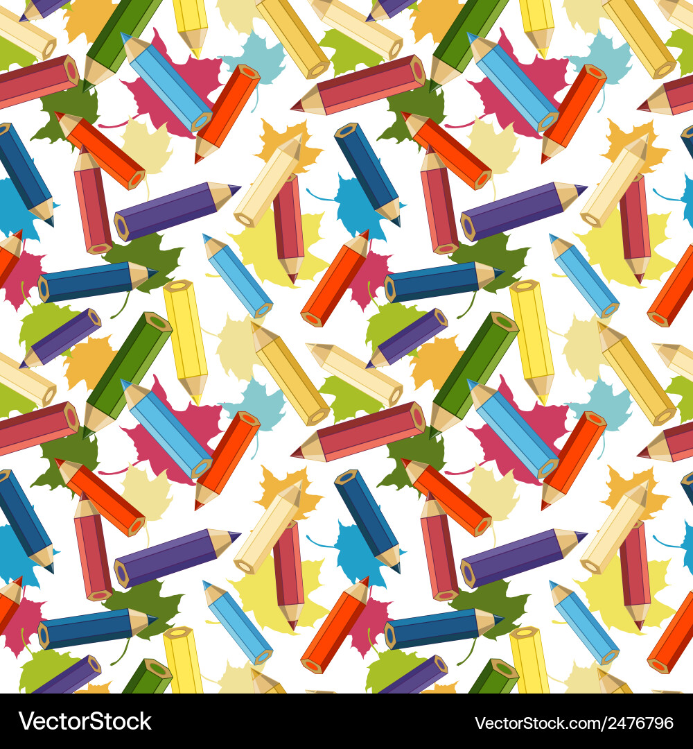 Back to school seamless background Royalty Free Vector Image