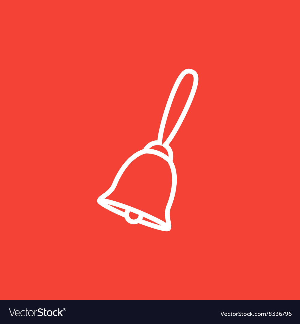 School bell line icon