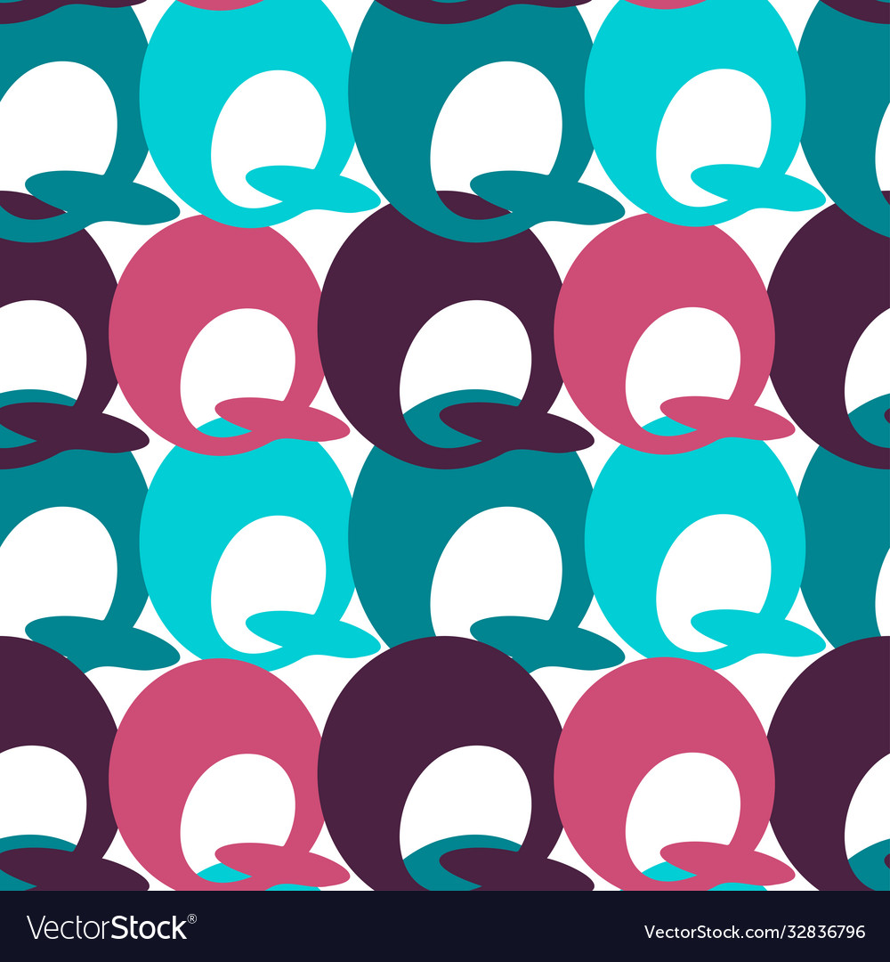Seamless colorful pattern upper case